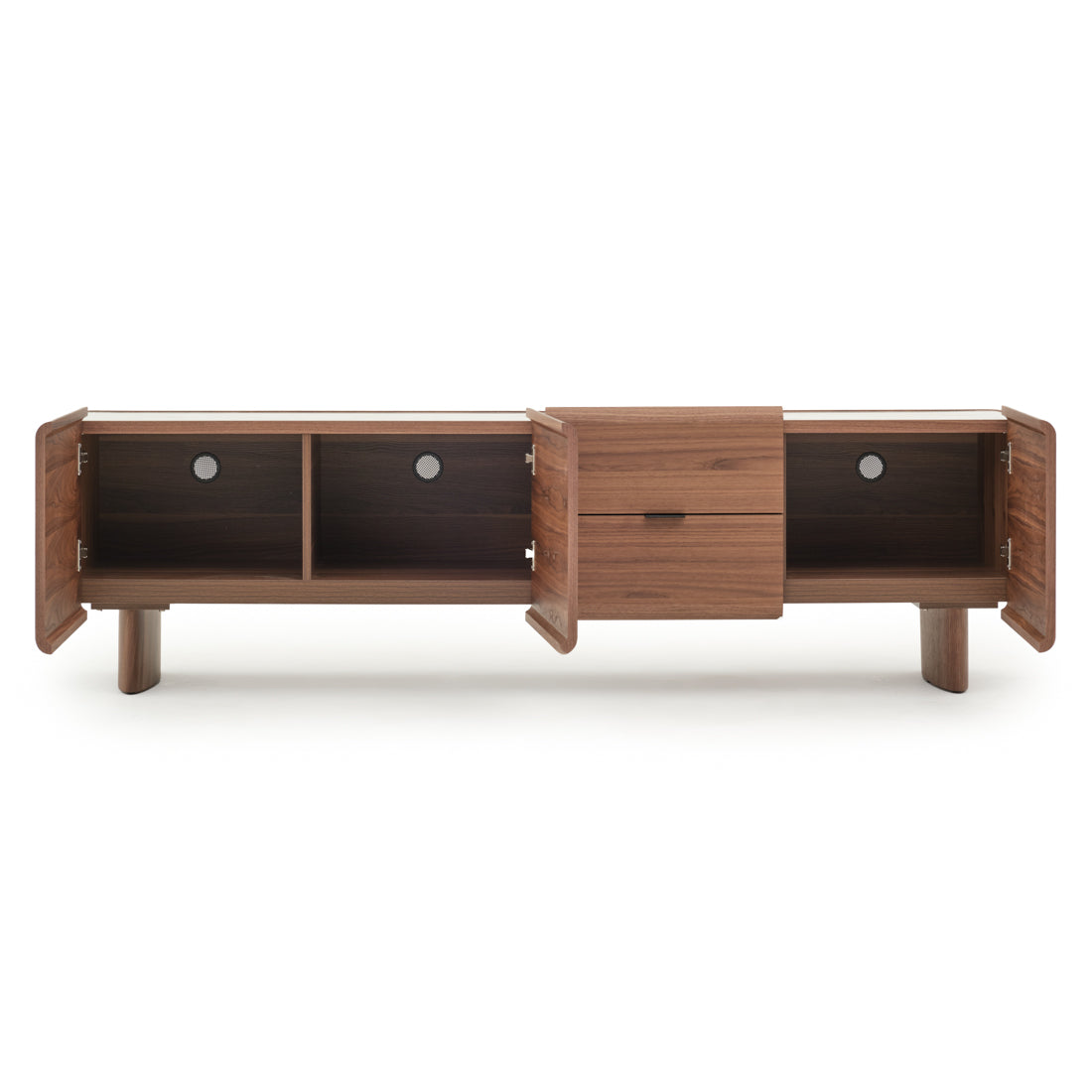 Evana TV and Entertainment Unit Dark Brown