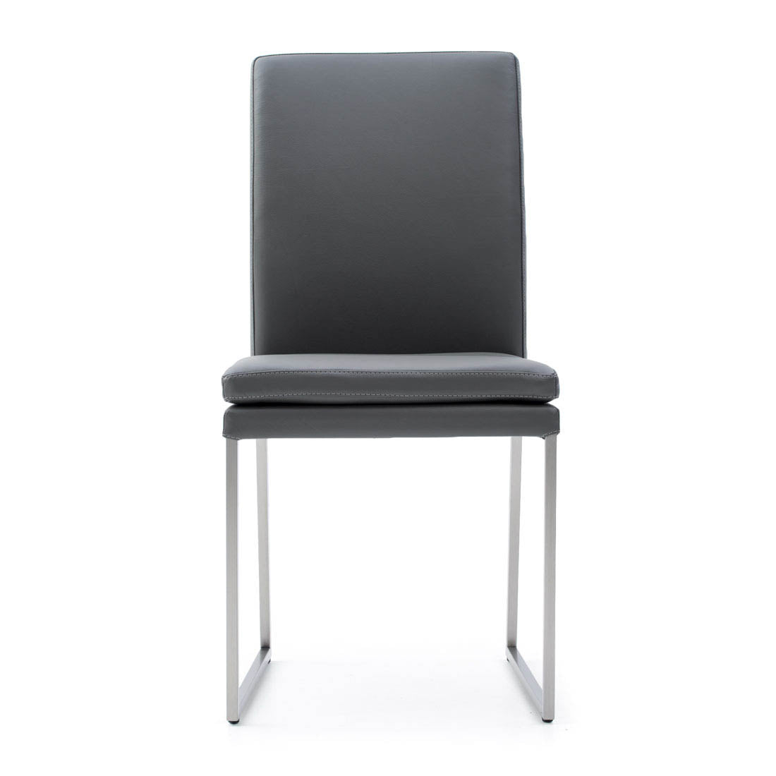 Ritz Leather Chair Dark Grey