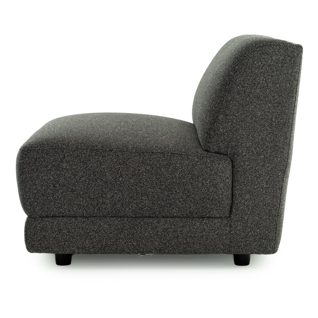 Nathan Modular Armless Chair Dark Grey