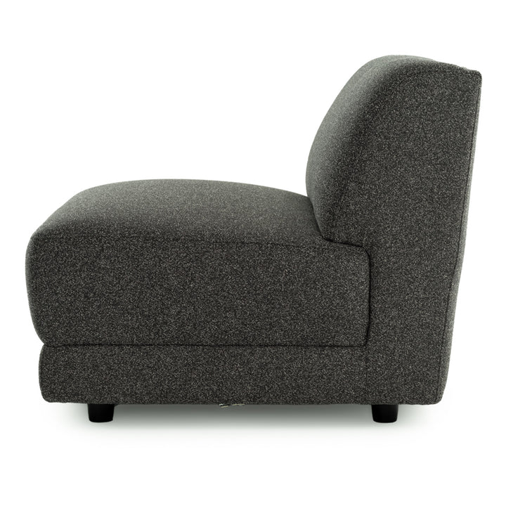 Nathan Modular Armless Chair Dark Grey