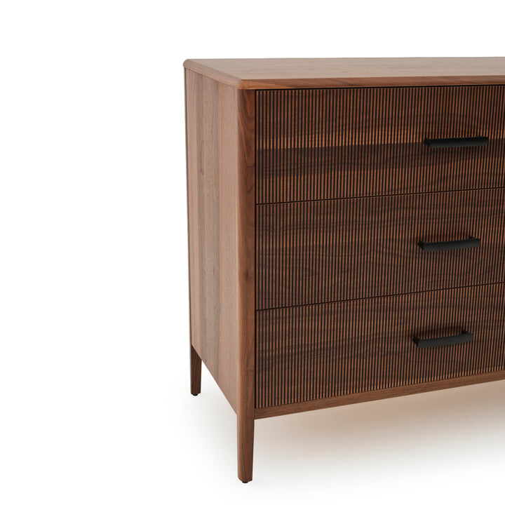Edriana 6-Drawer Dresser Dark Brown