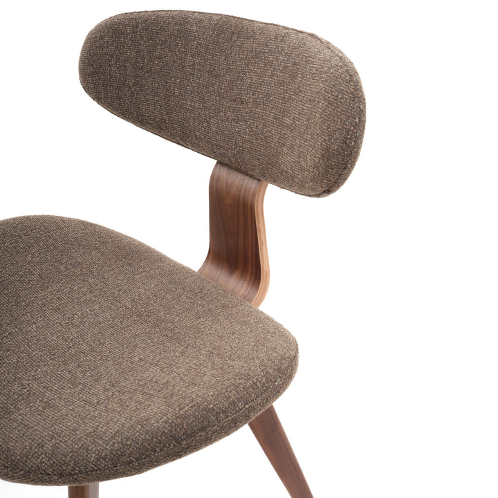 Witten Fabric Chair Dark Brown