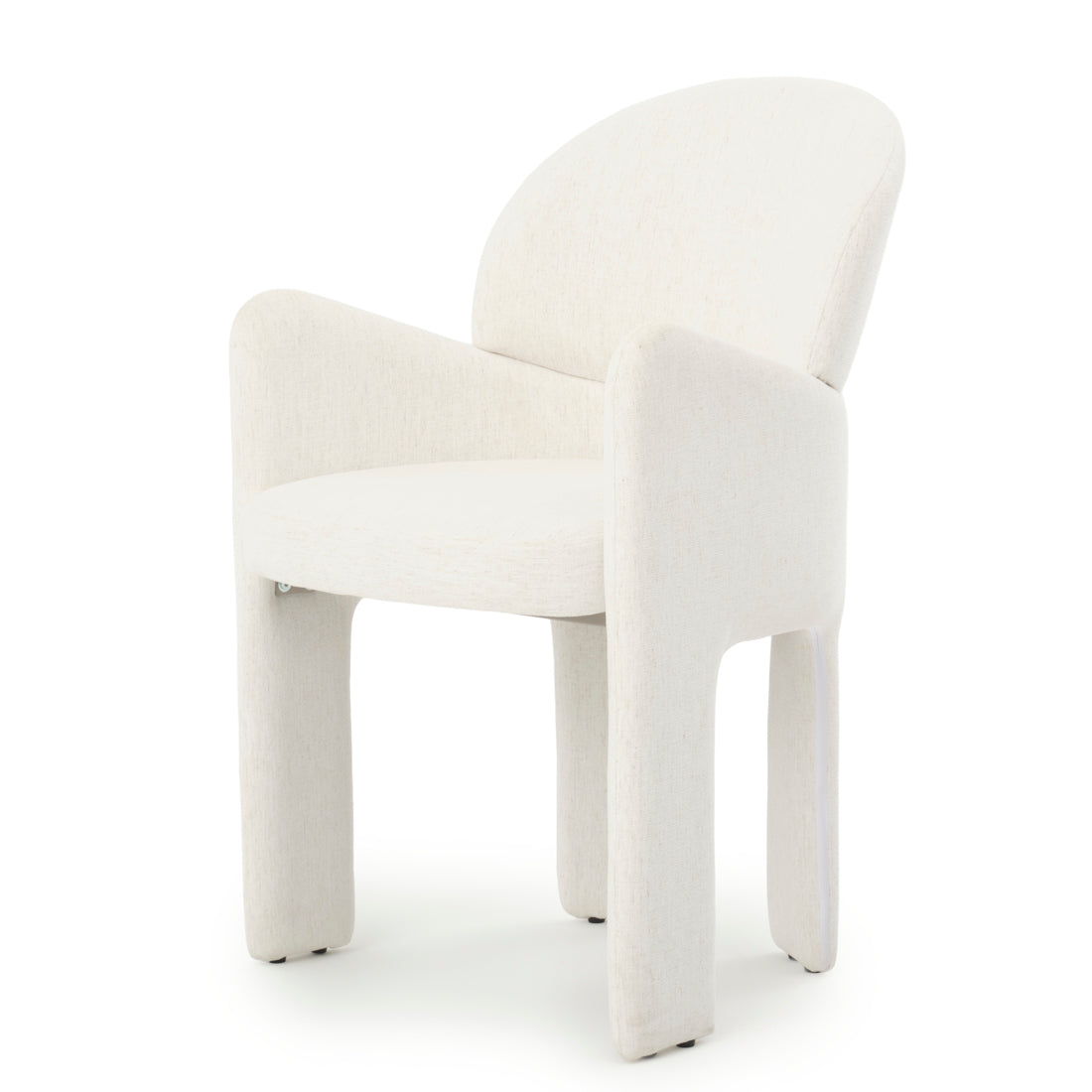 Etrina Fabric Armchair Off White