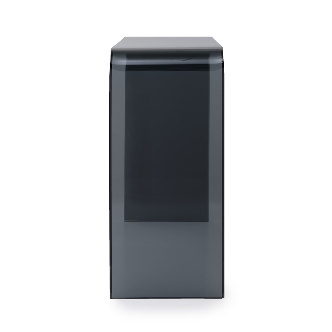 Wenzel Glass Console Table Dark Grey