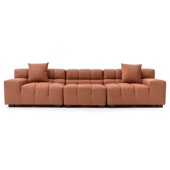 Norika Fabric Modular Sofa Orange
