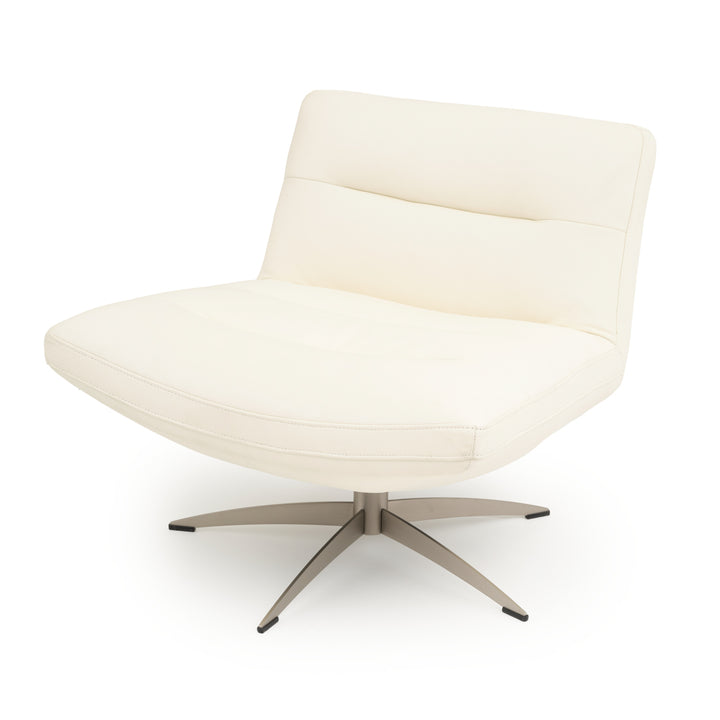 Windy Swivel Accent Chair White