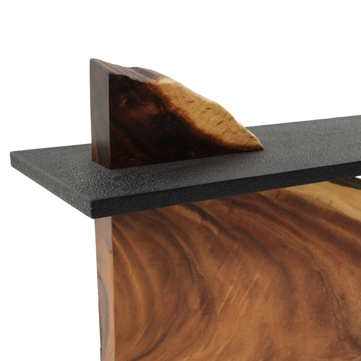 Niranda Wood Console Table Light Brown