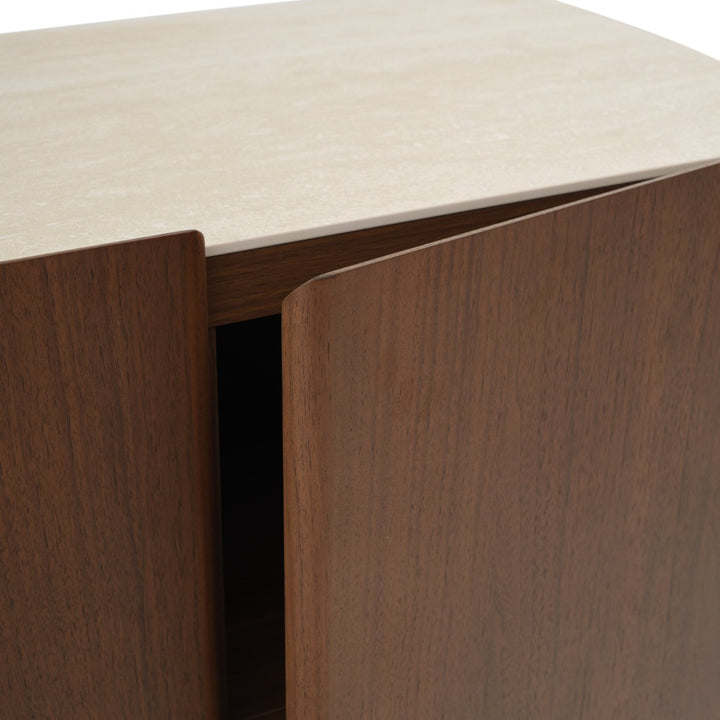 Navani Wood Sideboard Light Brown