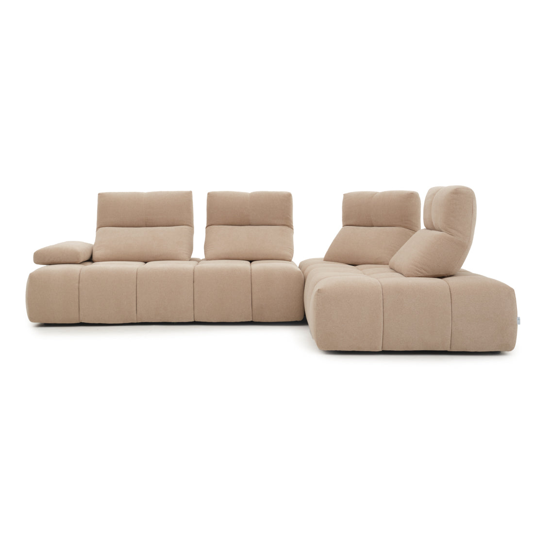 Nerida Fabric Sectional Sofa Beige