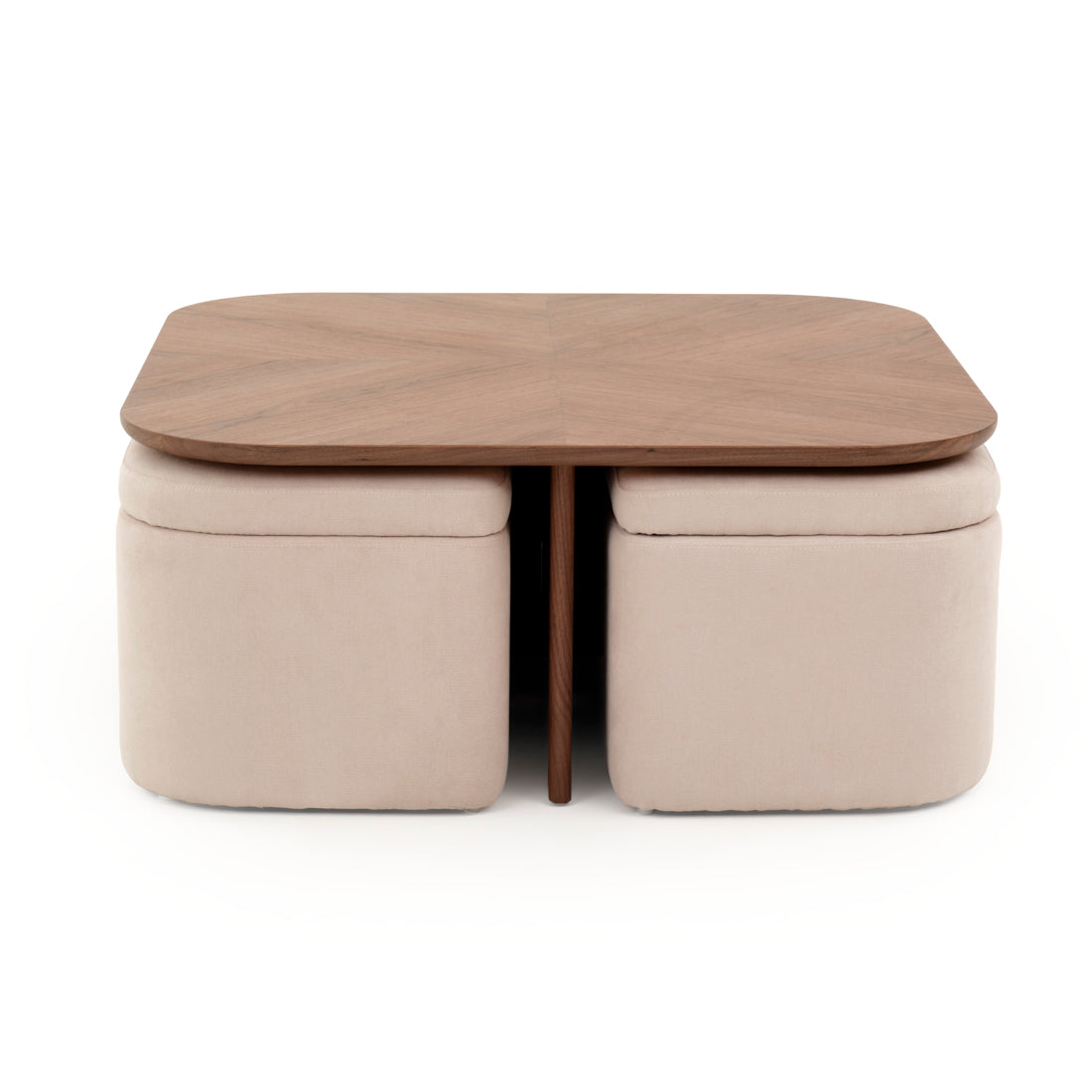 Norna Coffee Table with Storage Dark Brown