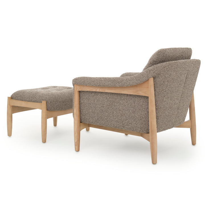Naranda Fabric Accent Chair Dark Brown