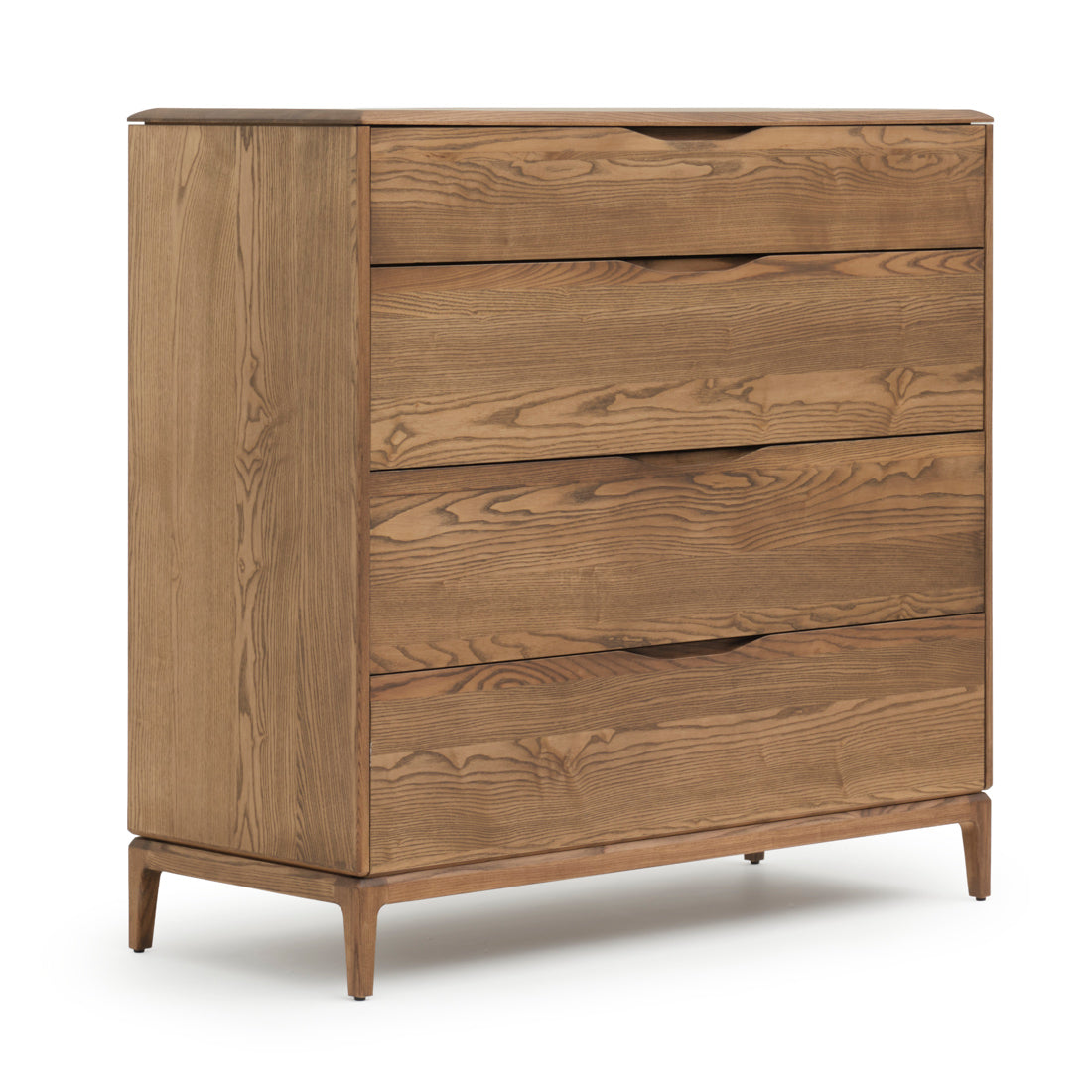 Nicolette 4-Drawer Chest Dark Brown
