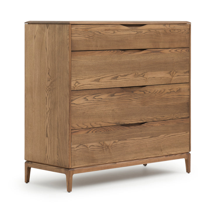 Nicolette 4-Drawer Chest Dark Brown