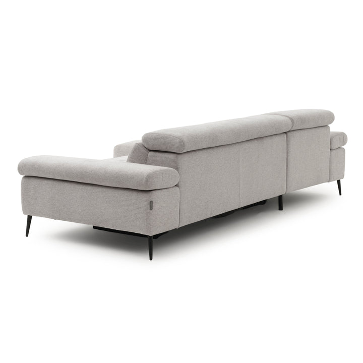 Eldan Fabric Sectional Sofa Light Grey