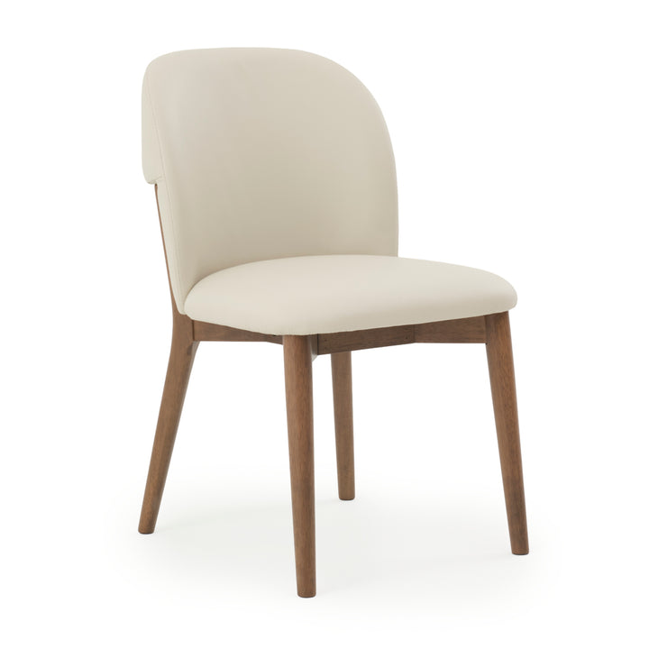 Eliora Leather Chair Beige