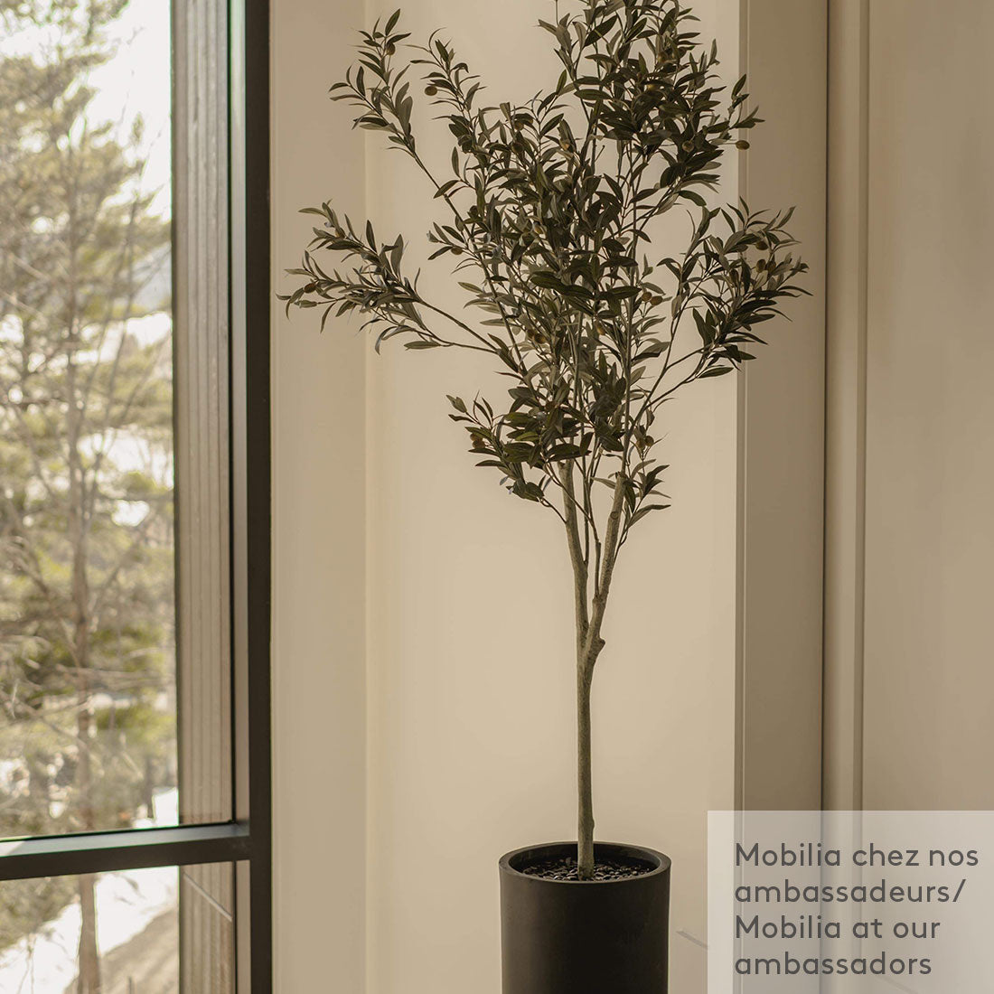 Olive Tree Artificial Plant Dark Green