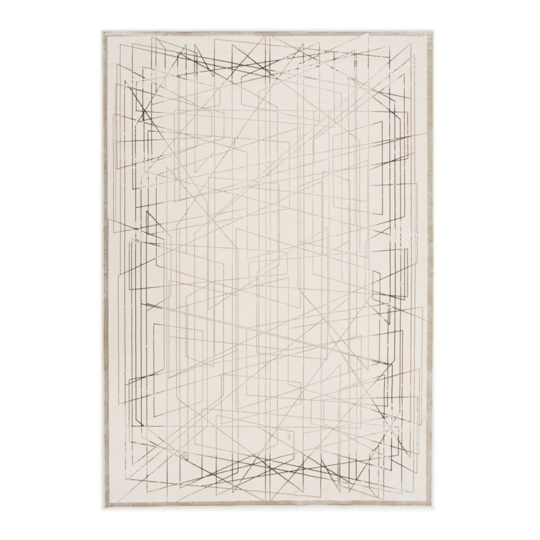 Wany Area Rug Black & White