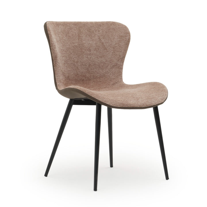 Ebina Fabric Chair Dark Brown