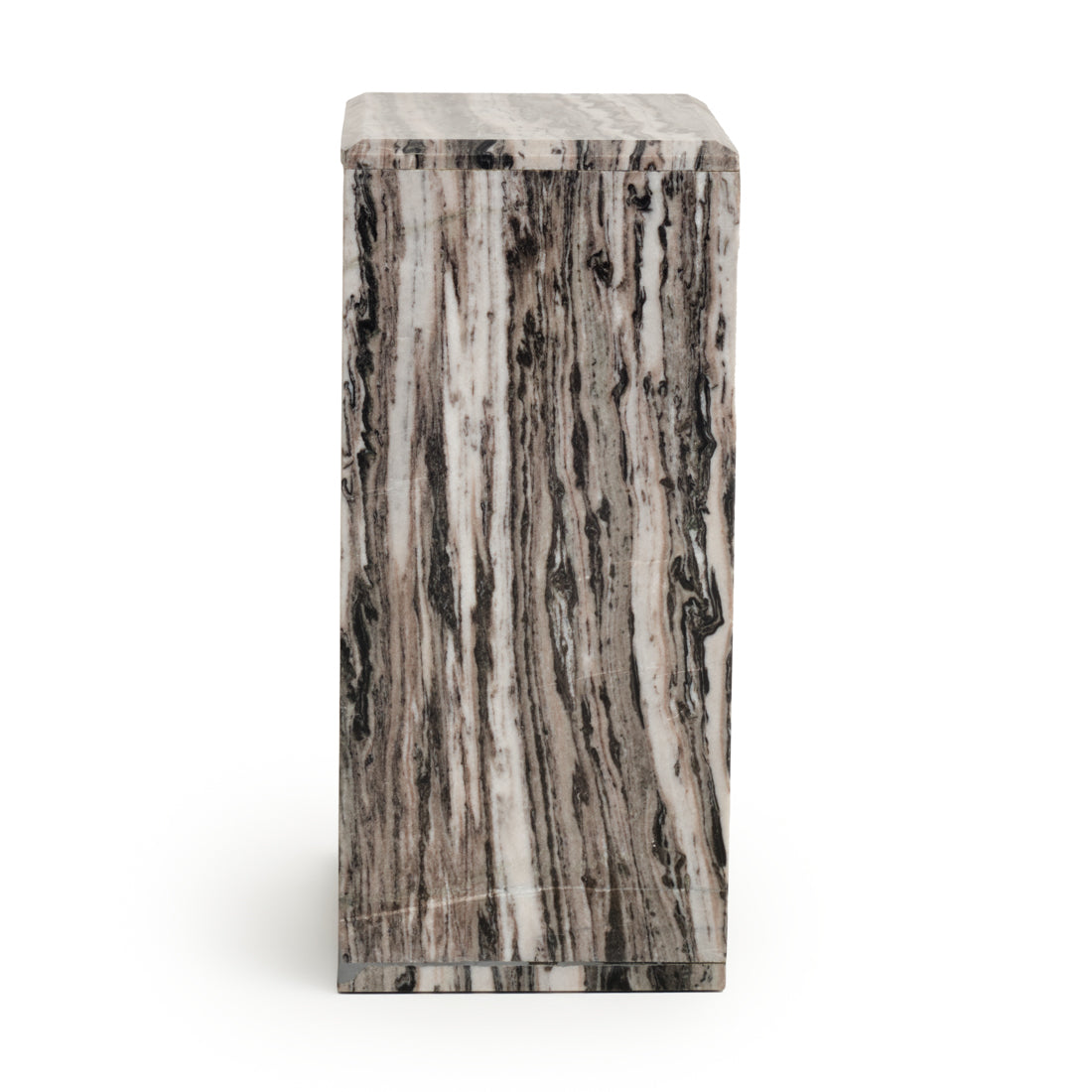 Neville Marble Accent Table Dark Grey