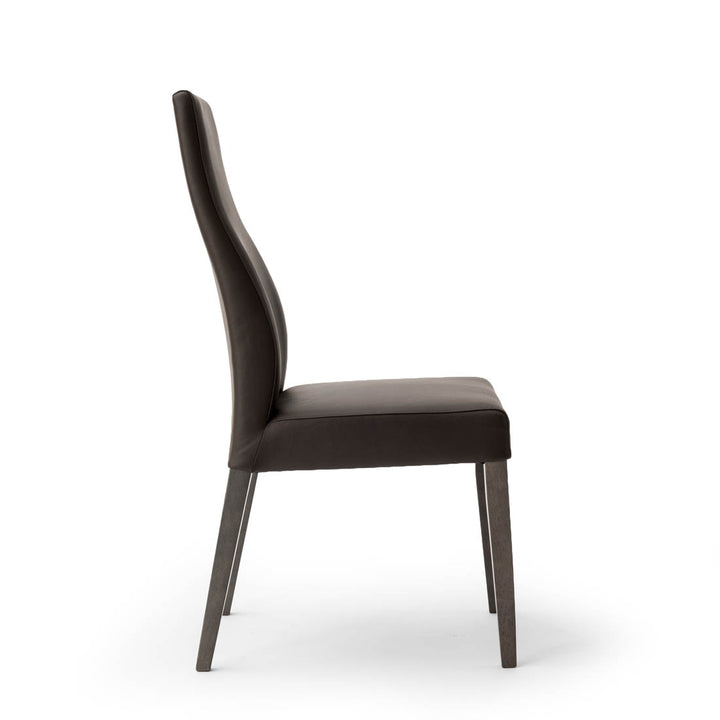 Jennifer Leather Chair Dark Brown