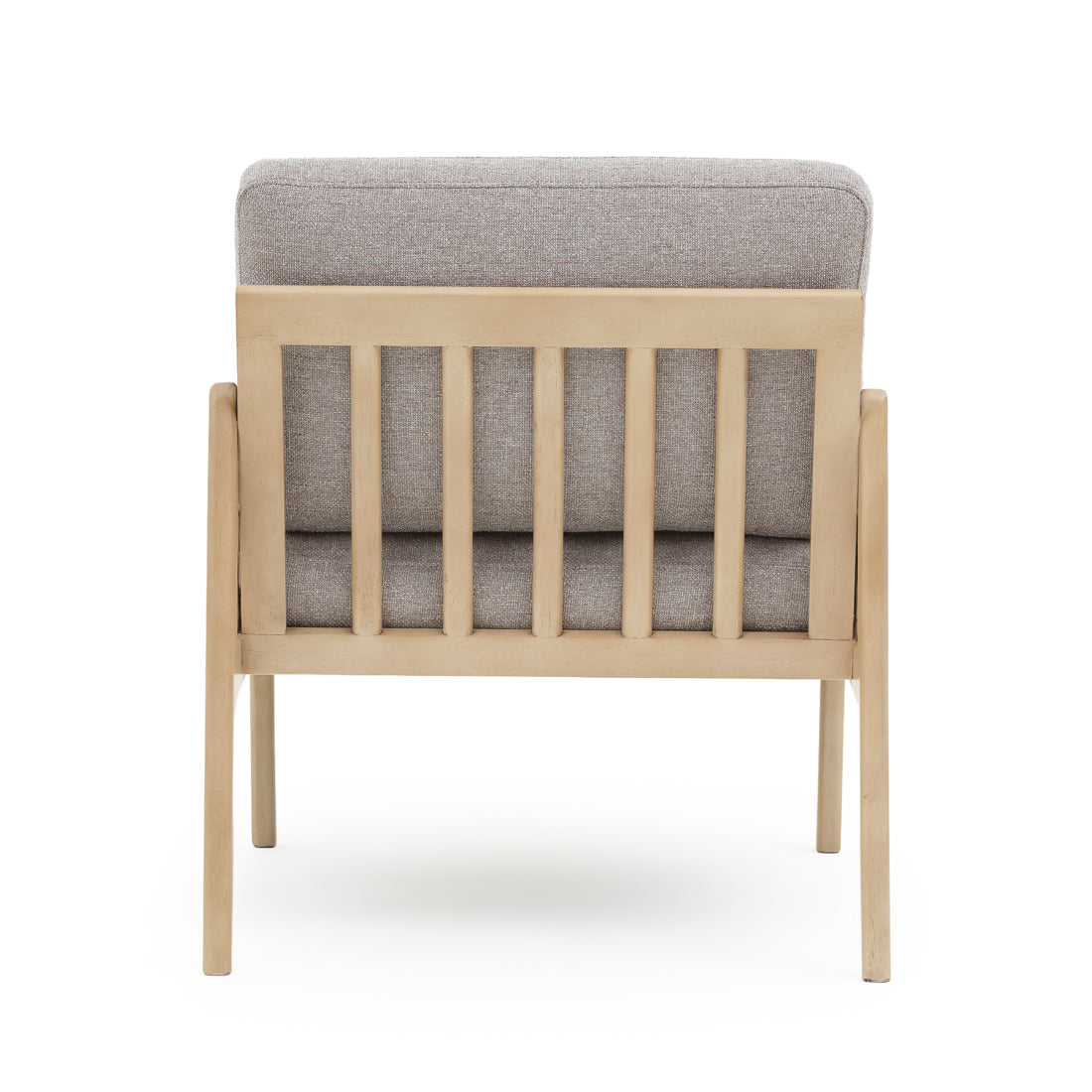 Nashik Fabric Accent Chair Light Grey