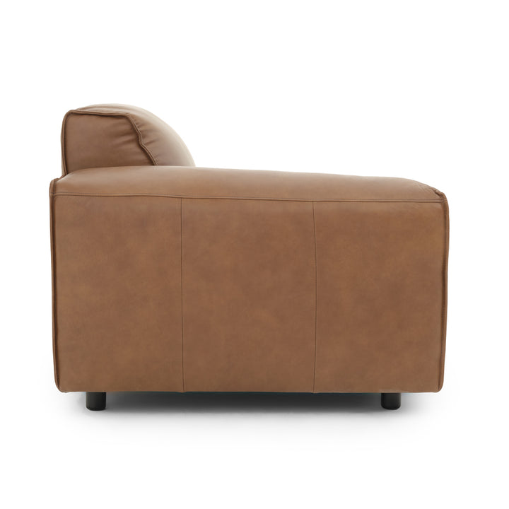 Nessa Modular Left Chair Dark Brown