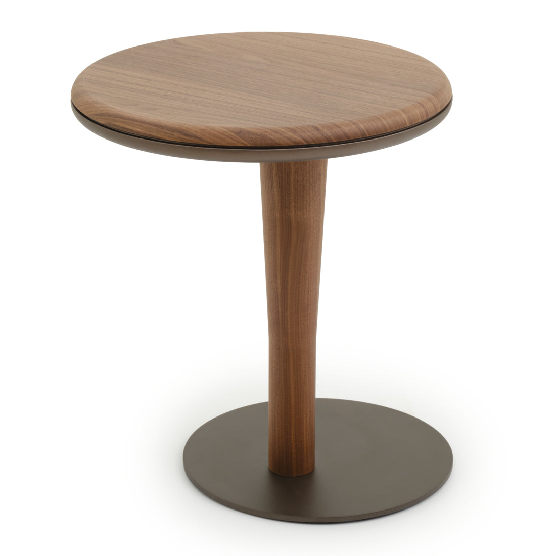 Nami Wood End Table Dark Brown