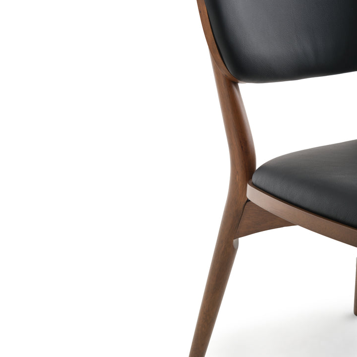 Elinor Leather Chair Dark Brown