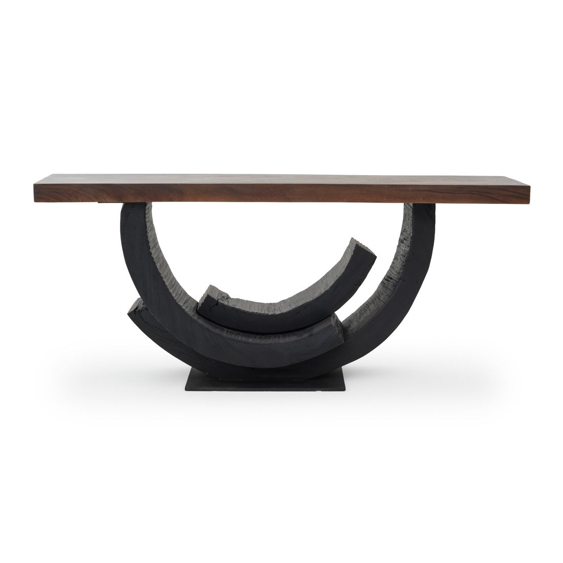Wintra Wood Console Table Black