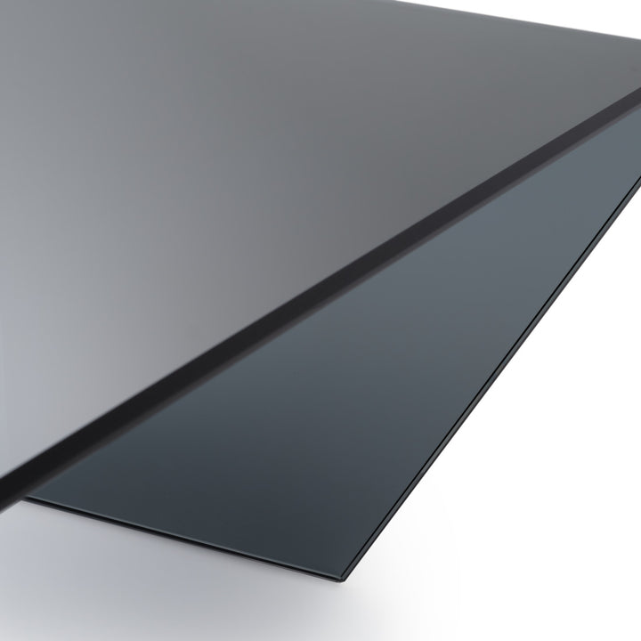 Wenzel Glass Coffee Table Dark Grey