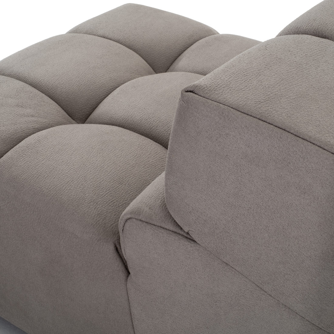 Norika Modular Armless Chair Light Grey