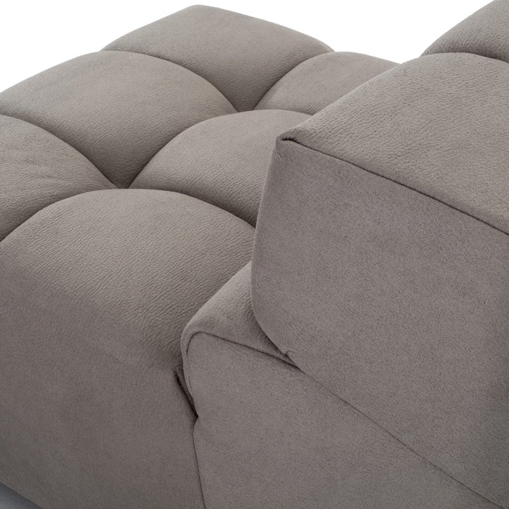 Norika Modular Armless Chair Light Grey