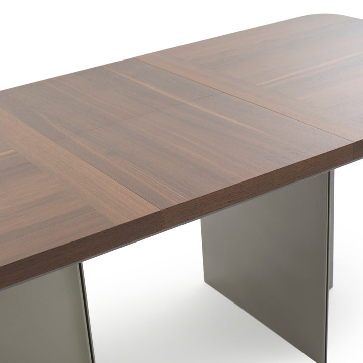 Wadena Extendable Dining Table Dark Brown