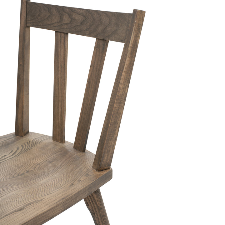 Novella Wood Chair Dark Brown