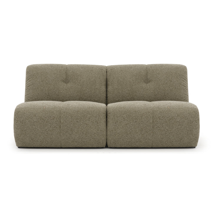 Nalinda Fabric Modular Loveseat Light Green