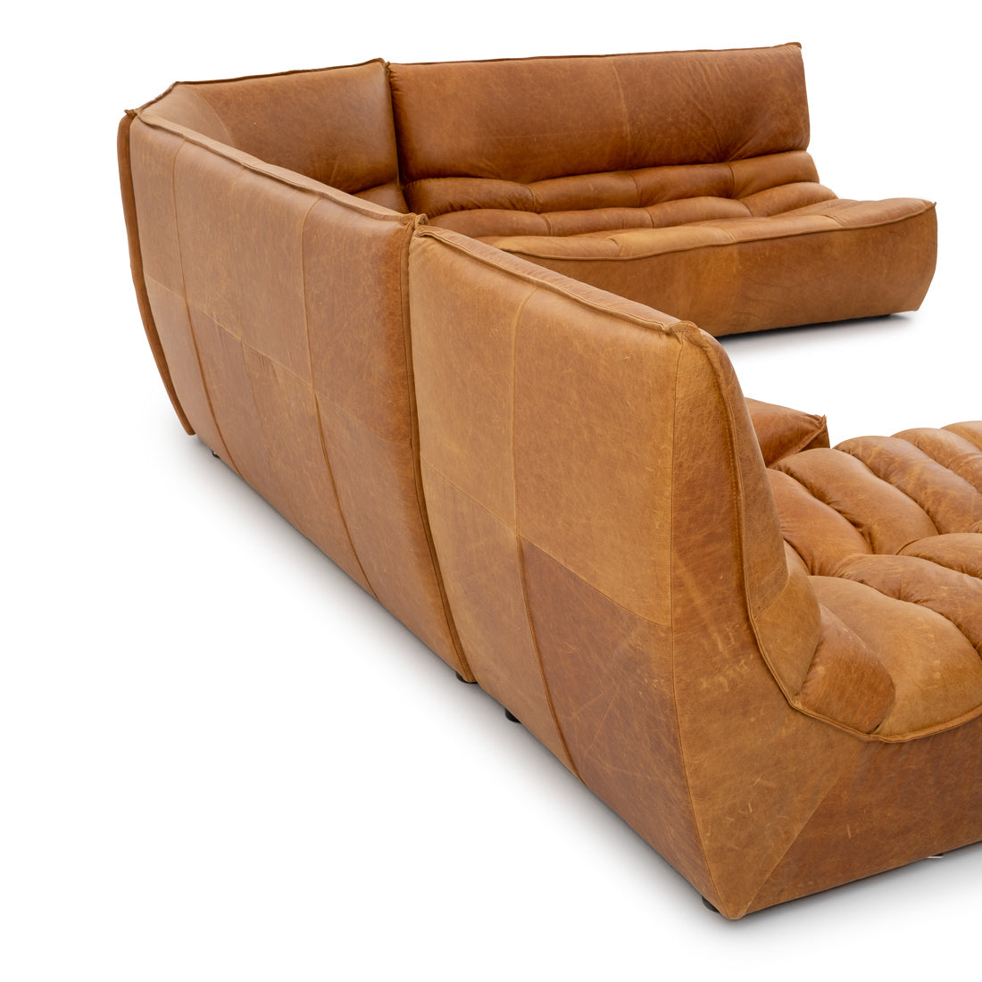 Nesto Leather Modular Set Cognac