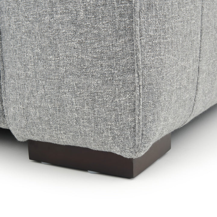 Niguel Fabric Reclining Loveseat Light Grey