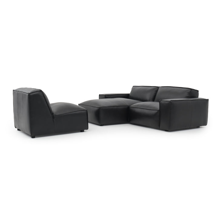 Nook Leather Modular Set Black