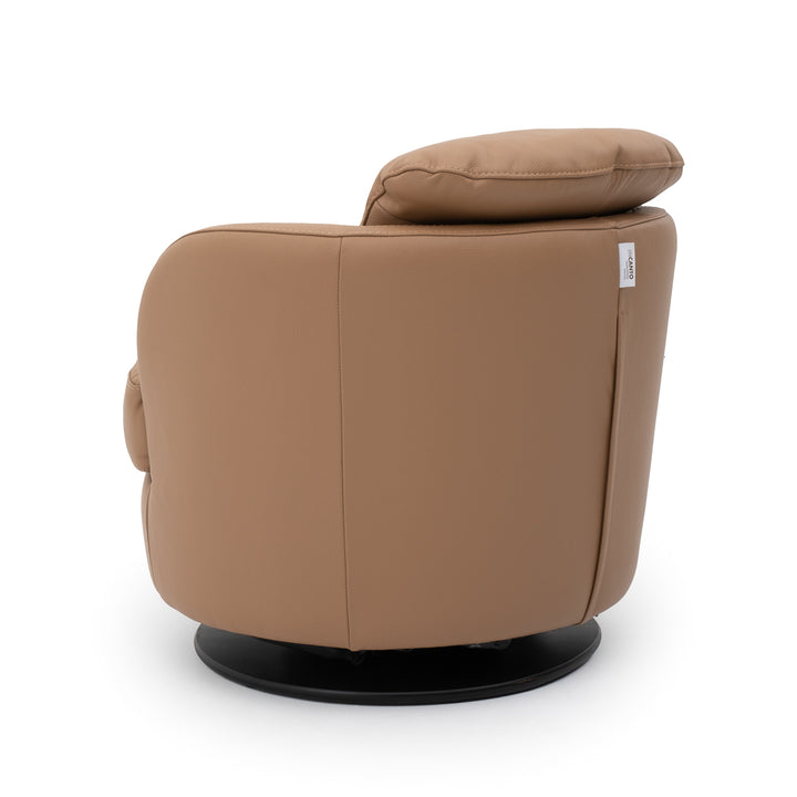Wedia Swivel Accent Chair Cognac
