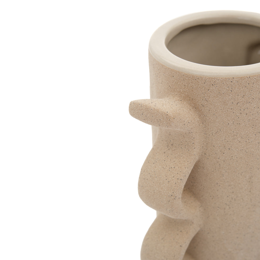 Ebisca Ceramic Vase Beige