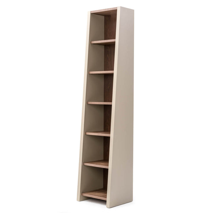 Neghan Wood Bookcase Dark Brown