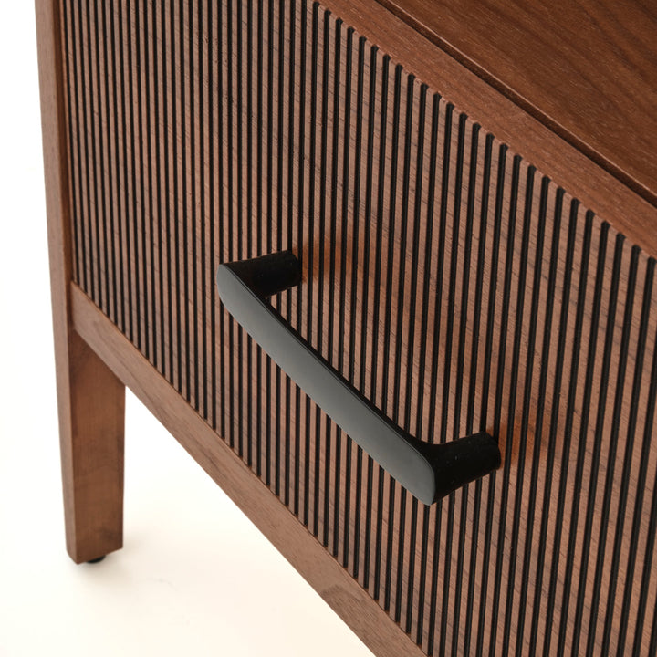 Edriana Left Nightstand Dark Brown