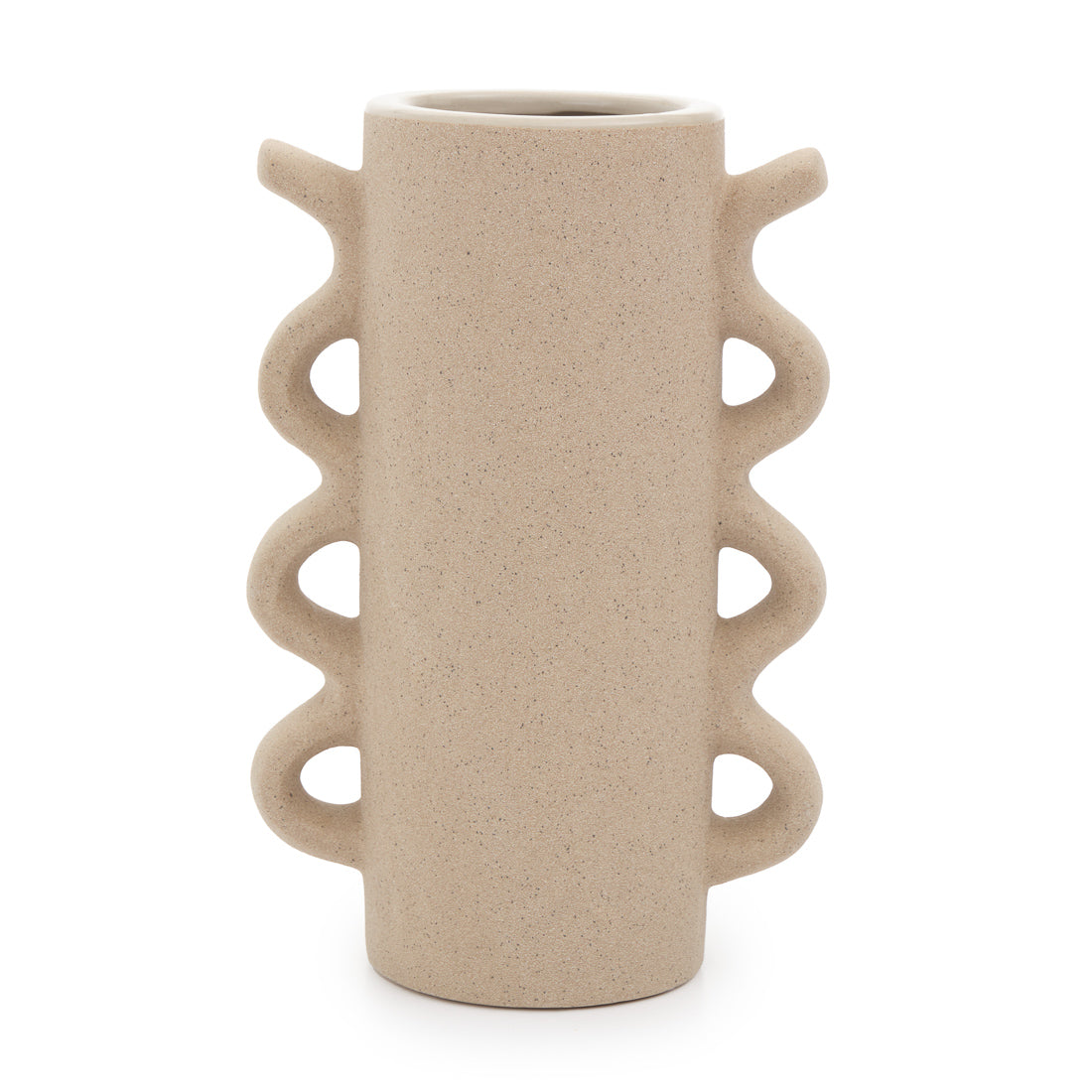 Ebisca Ceramic Vase Beige
