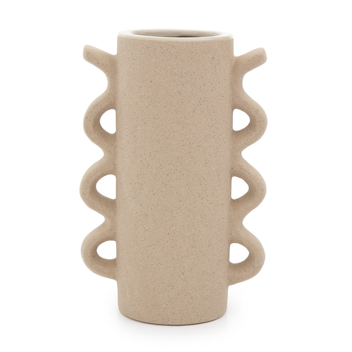 Ebisca Ceramic Vase Beige