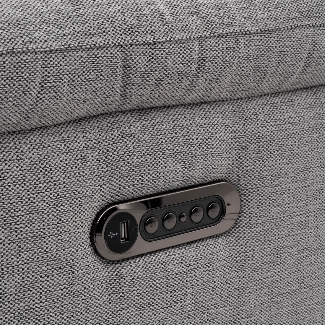 Warren Fabric Reclining Loveseat Light Grey