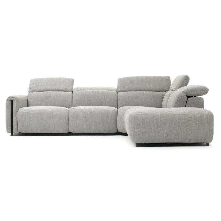 Wilnoir Reclining Sectional Sofa Light Grey