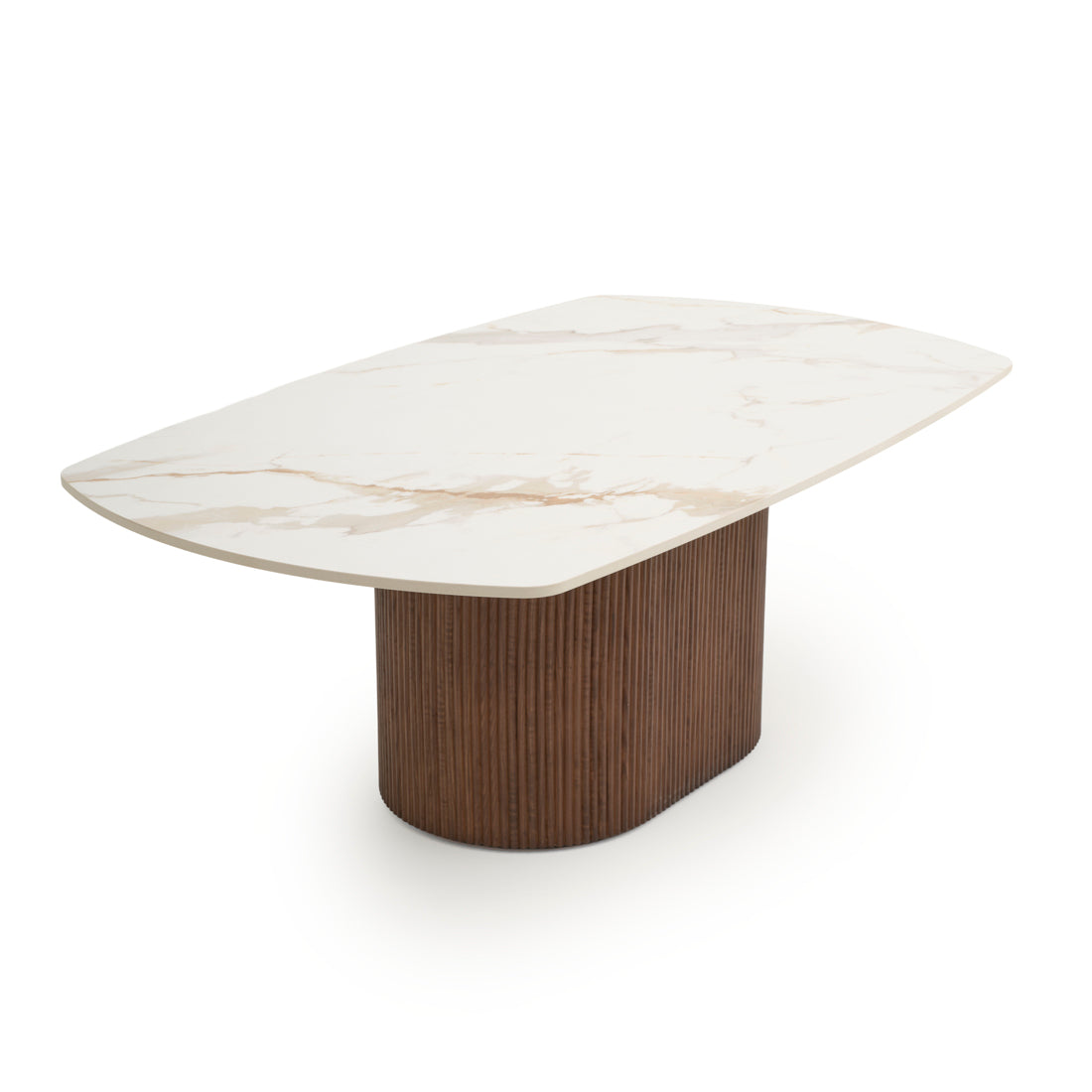 Esmeralda Ceramic Coffee Table White
