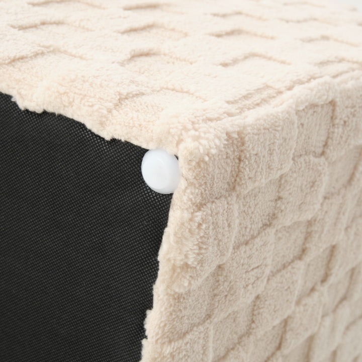 Nimit Fabric Ottoman Off White