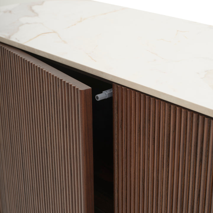 Esmeralda Wood Sideboard Dark Brown