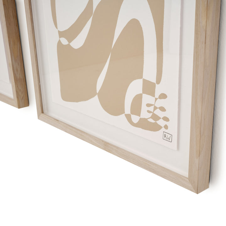 Nacy Print on Canvas Beige